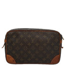 LOUIS VUITTON Monogram Compiegne 28 Clutch Bag M51845 LV Auth 109325-2