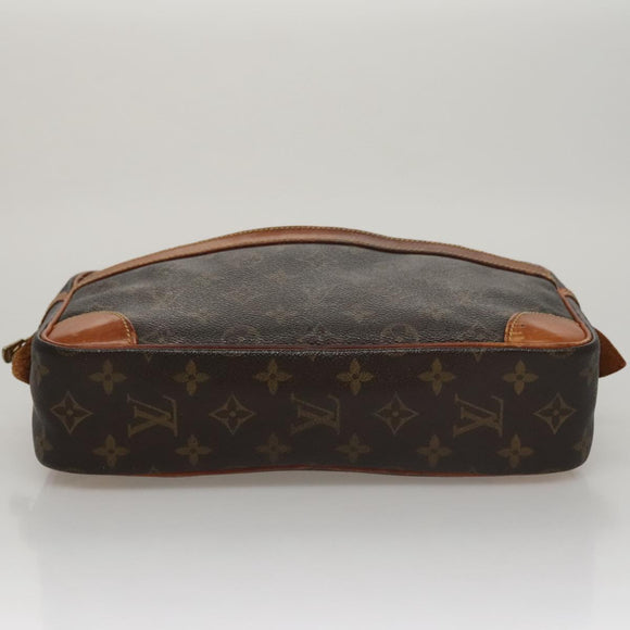 LOUIS VUITTON Monogram Compiegne 28 Clutch Bag M51845 LV Auth 109325