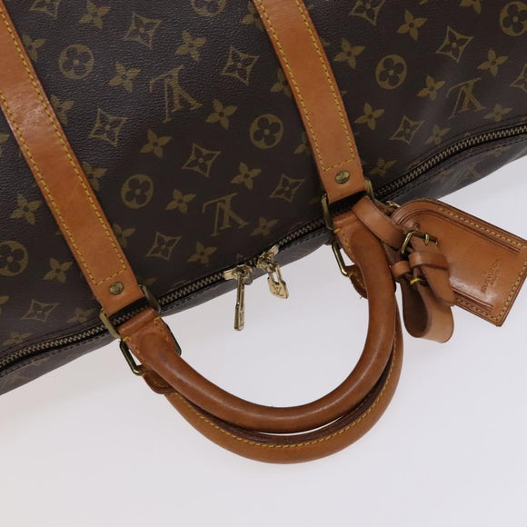 LOUIS VUITTON Monogram Keepall Bandouliere 60 Boston Bag M41412 LV Auth 109329