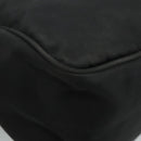 PRADA Shoulder Bag Nylon Black Silver Auth 109422-16