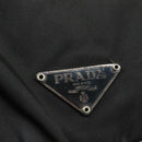 PRADA Shoulder Bag Nylon Black Silver Auth 109422-17