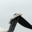 PRADA Shoulder Bag Nylon Black Silver Auth 109422-18