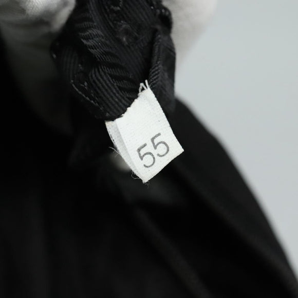 PRADA Shoulder Bag Nylon Black Silver Auth 109422