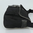 PRADA Shoulder Bag Nylon Black Silver Auth 109422-3