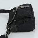 PRADA Shoulder Bag Nylon Black Silver Auth 109422-4