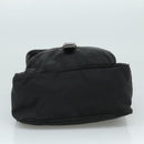 PRADA Shoulder Bag Nylon Black Silver Auth 109422-5