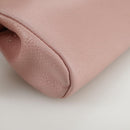 CHANEL COCO Mark Pouch Caviar Skin Pink Gold CC Auth 109423-15