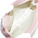 CHANEL COCO Mark Pouch Caviar Skin Pink Gold CC Auth 109423-9