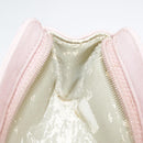 CHANEL COCO Mark Pouch Caviar Skin Pink Gold CC Auth 109423-17