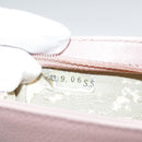 CHANEL COCO Mark Pouch Caviar Skin Pink Gold CC Auth 109423-11