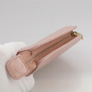 CHANEL COCO Mark Pouch Caviar Skin Pink Gold CC Auth 109423-5