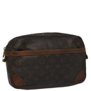 LOUIS VUITTON Monogram Compiegne 28 Clutch Bag M51845 LV Auth 109487-1