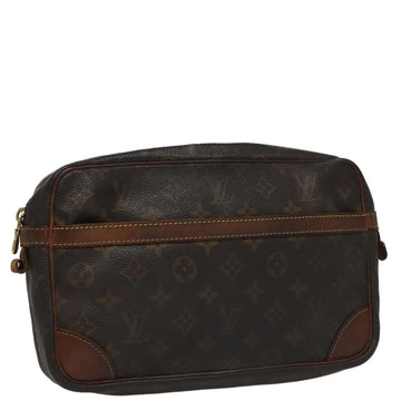 LOUIS VUITTON Monogram Compiegne 28 Clutch Bag M51845 LV Auth 109487