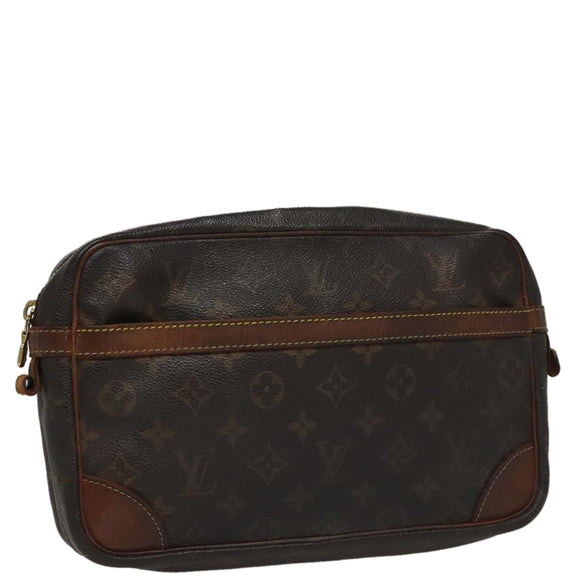 LOUIS VUITTON Monogram Compiegne 28 Clutch Bag M51845 LV Auth 109487