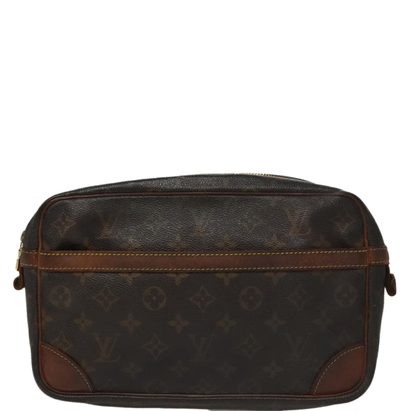 LOUIS VUITTON Monogram Compiegne 28 Clutch Bag M51845 LV Auth 109487