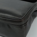 CHANEL COCO Mark Chain Shoulder Bag Lamb Skin Black Gold CC Auth 109490-10