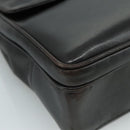 CHANEL COCO Mark Chain Shoulder Bag Lamb Skin Black Gold CC Auth 109490-11