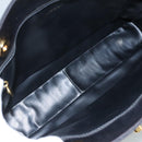 CHANEL COCO Mark Chain Shoulder Bag Lamb Skin Black Gold CC Auth 109490-16