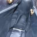 CHANEL COCO Mark Chain Shoulder Bag Lamb Skin Black Gold CC Auth 109490-18