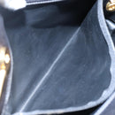 CHANEL COCO Mark Chain Shoulder Bag Lamb Skin Black Gold CC Auth 109490-19