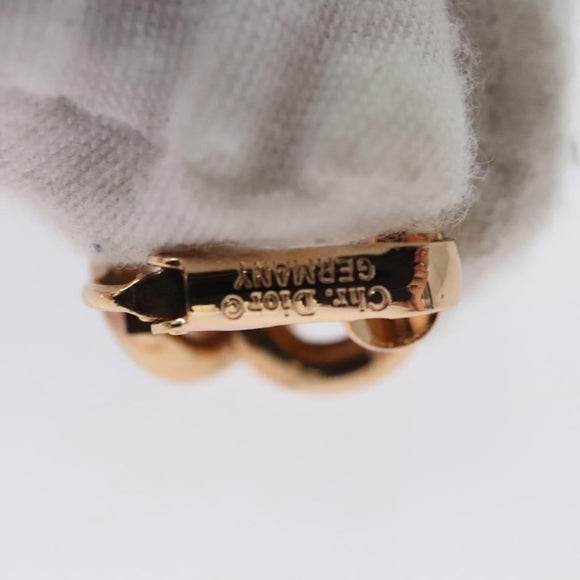 Christian Dior Earring metal Gold Auth 109524