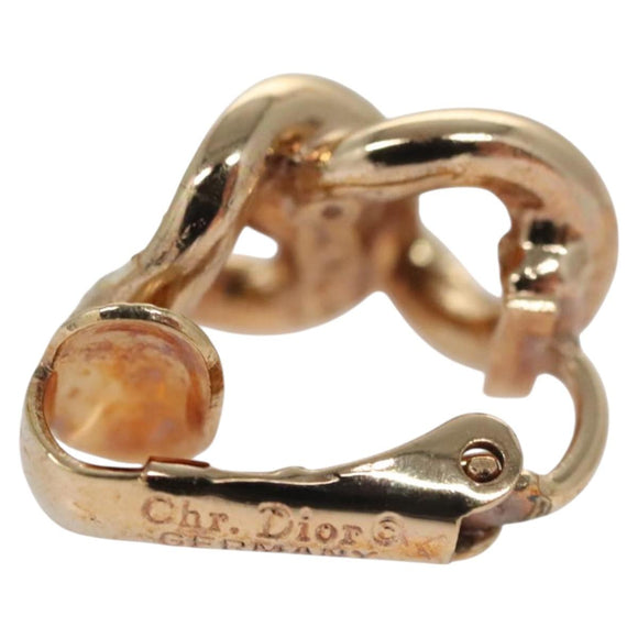 Christian Dior Earring metal Gold Auth 109524