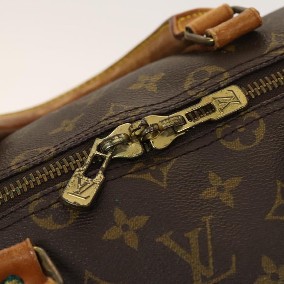 LOUIS VUITTON Monogram Keepall 55 Boston Bag M41424 LV Auth 109619
