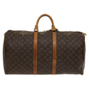 LOUIS VUITTON Monogram Keepall 55 Boston Bag M41424 LV Auth 109619-3