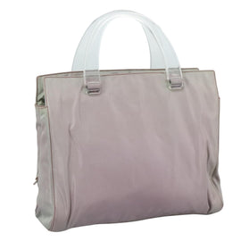 PRADA Hand Bag Nylon Purple Auth 109638