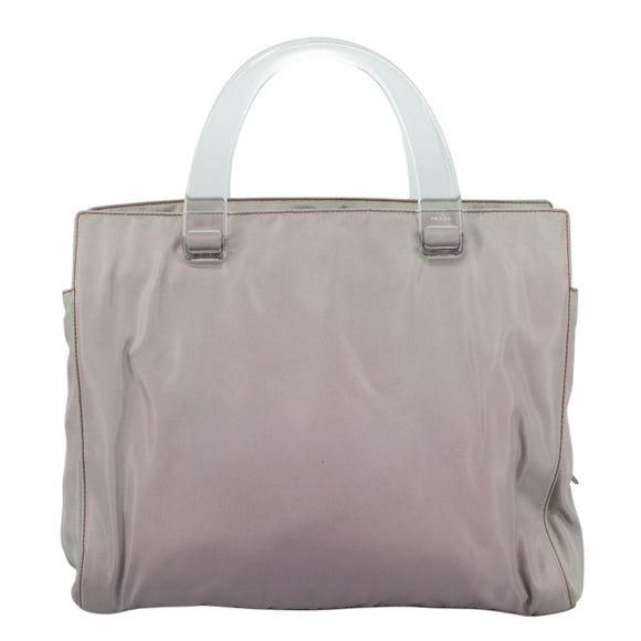 PRADA Hand Bag Nylon Purple Auth 109638