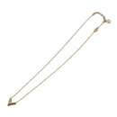 LOUIS VUITTON Essential V Necklace Gold M61083 LV Auth 109660-1