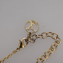 LOUIS VUITTON Essential V Necklace Gold M61083 LV Auth 109660-15