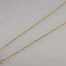 LOUIS VUITTON Essential V Necklace Gold M61083 LV Auth 109660-4