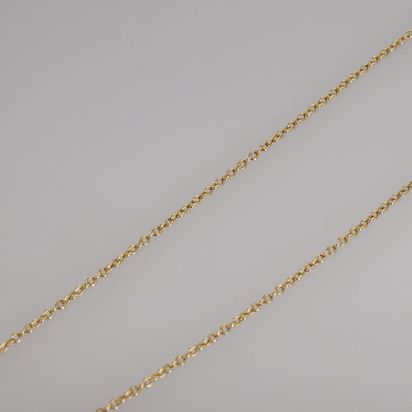 LOUIS VUITTON Essential V Necklace Gold M61083 LV Auth 109660