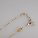 LOUIS VUITTON Essential V Necklace Gold M61083 LV Auth 109660-6