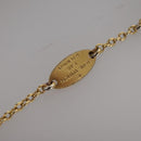LOUIS VUITTON Essential V Necklace Gold M61083 LV Auth 109660-7