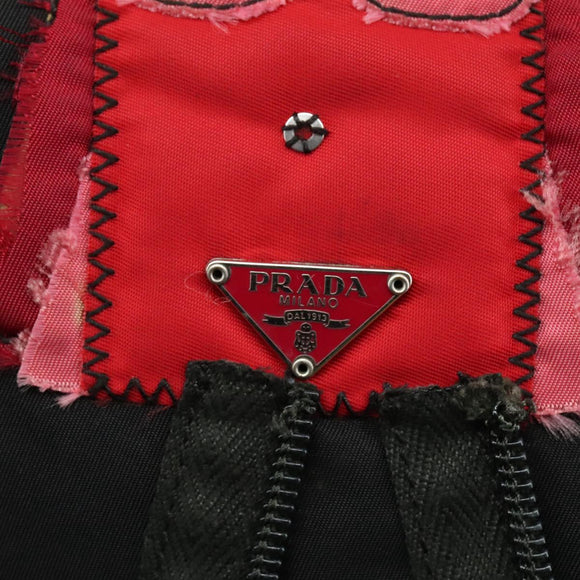 PRADA Shoulder Bag Nylon Black Auth 109665