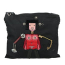 PRADA Shoulder Bag Nylon Black Auth 109665-13