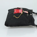 PRADA Shoulder Bag Nylon Black Auth 109665-3