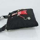 PRADA Shoulder Bag Nylon Black Auth 109665-4