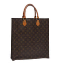 LOUIS VUITTON Monogram Sac Plat Hand Bag M51140 LV Auth 109668-1