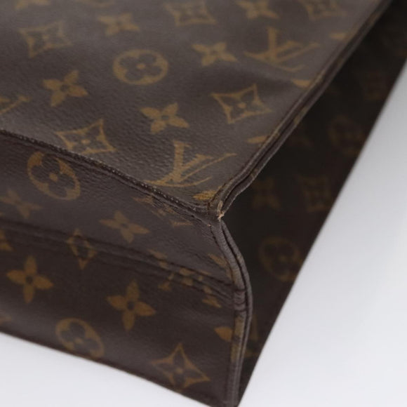 LOUIS VUITTON Monogram Sac Plat Hand Bag M51140 LV Auth 109668