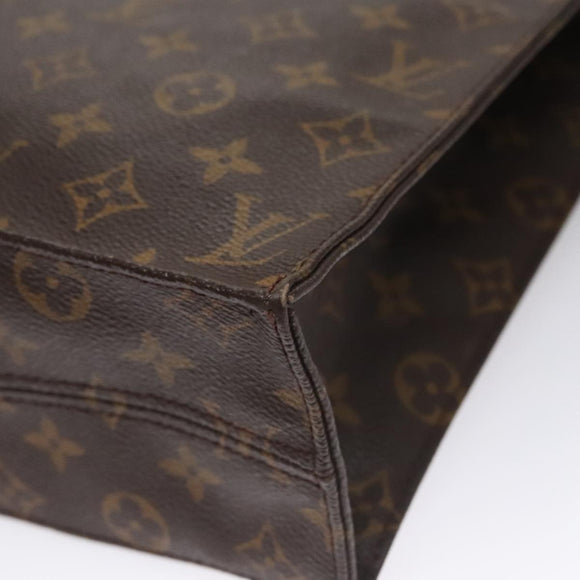 LOUIS VUITTON Monogram Sac Plat Hand Bag M51140 LV Auth 109668