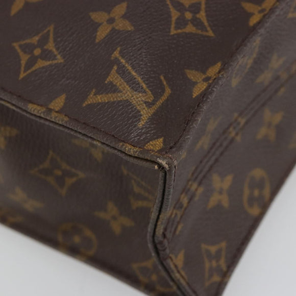 LOUIS VUITTON Monogram Sac Plat Hand Bag M51140 LV Auth 109668