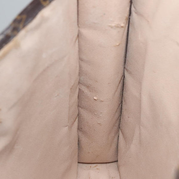 LOUIS VUITTON Monogram Sac Plat Hand Bag M51140 LV Auth 109668