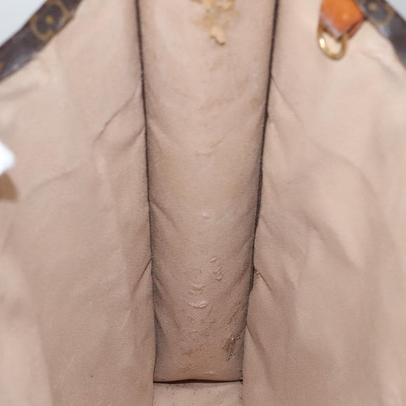 LOUIS VUITTON Monogram Sac Plat Hand Bag M51140 LV Auth 109668