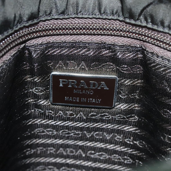 PRADA Hand Bag Nylon Khaki Auth 109677
