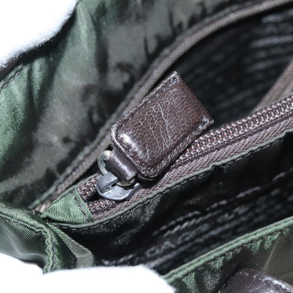 PRADA Hand Bag Nylon Khaki Auth 109677