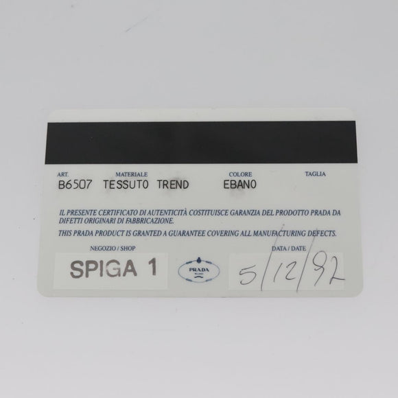 PRADA Hand Bag Nylon Khaki Auth 109677