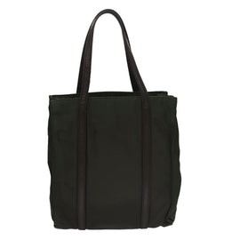 PRADA Hand Bag Nylon Khaki Auth 109677 - 0
